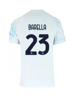 Billige Inter Milan Nicolo Barella #23 Bortedrakt 2025-26 Kortermet